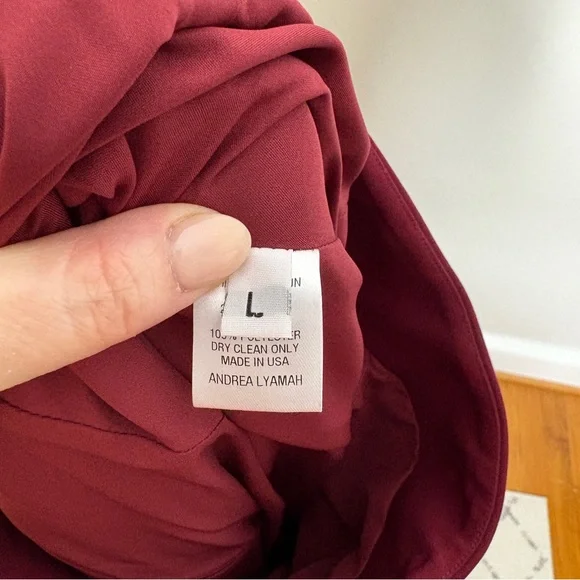 Andrea Iyamah Red Straight Leg Pants - Picture 9 of 10